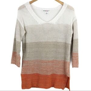 Cotton Country Ombre Knit Pullover Sweater Medium